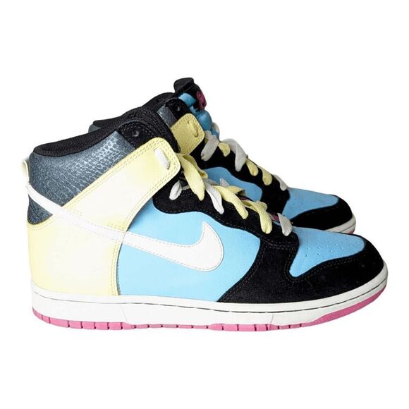 NIKE Dunk High 'High Powder Blue Lemon' Sneakers Size 10 - Picture 3 of 9